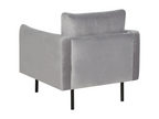 Gray Velvet Accent Chair