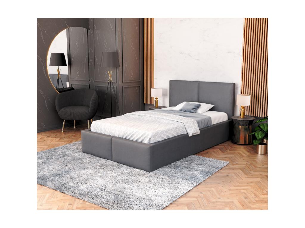 Gray Bed, 120 x 200 cm