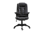 Black Faux Leather Chair
