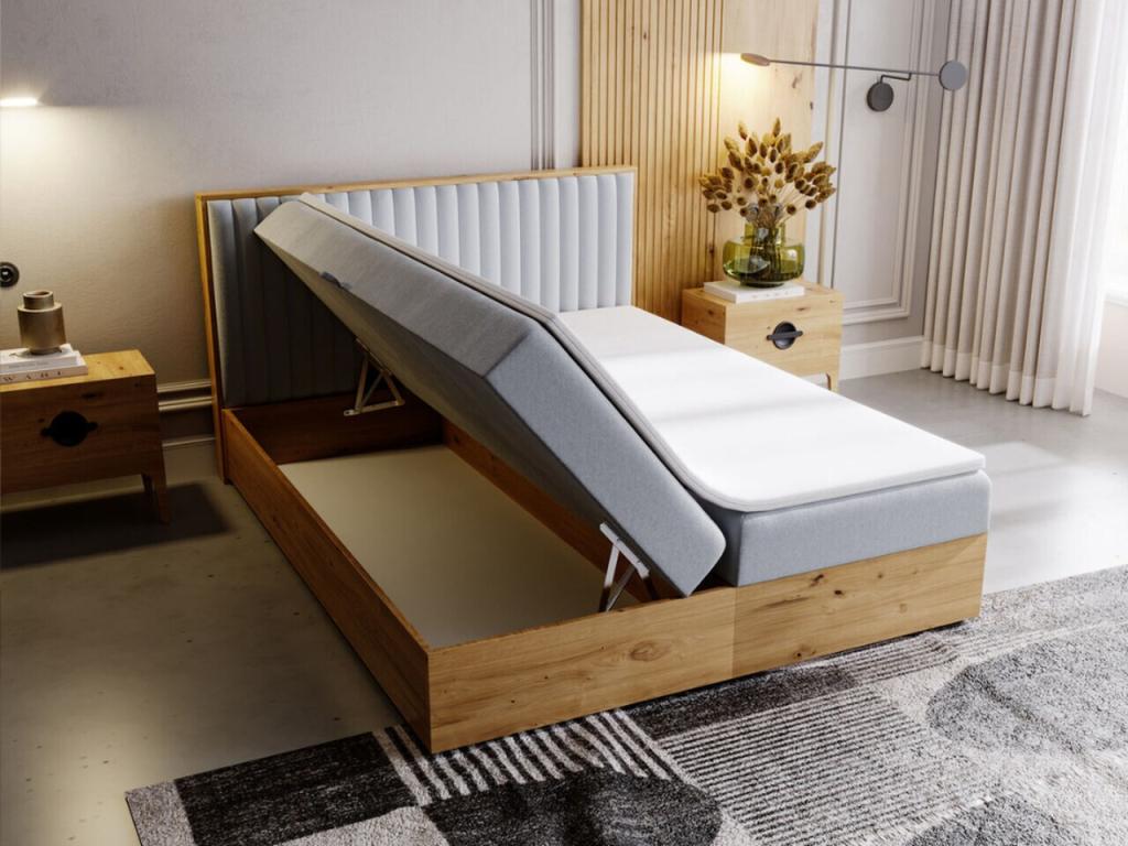 Gray Bed, 140 x 200 cm - dlz1766578749782