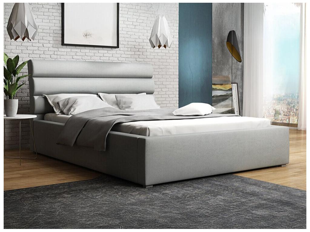 Gray Bed, 140 x 223 x 100 cm