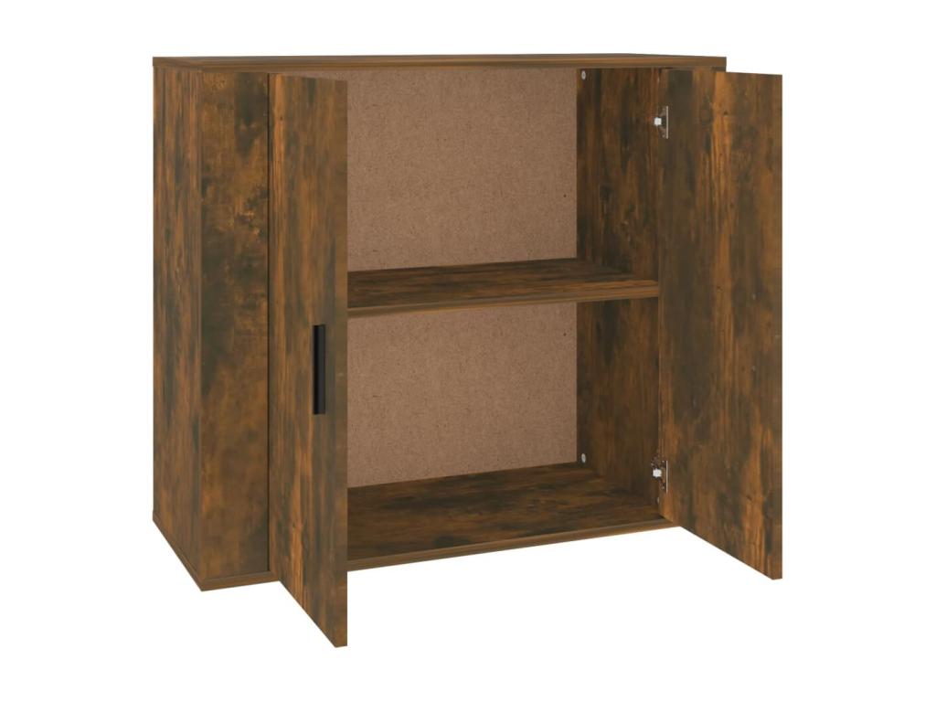 Brown Engineered Wood Sideboard, 80 x 33 x 70 cm