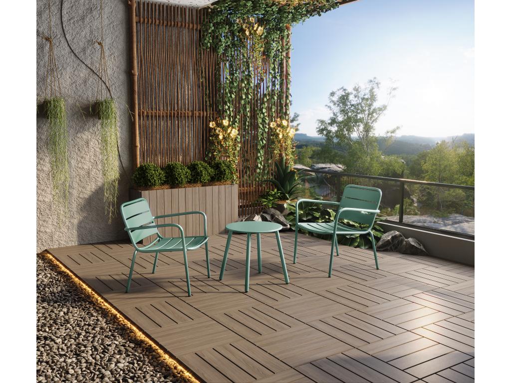 Green Metal Side Table