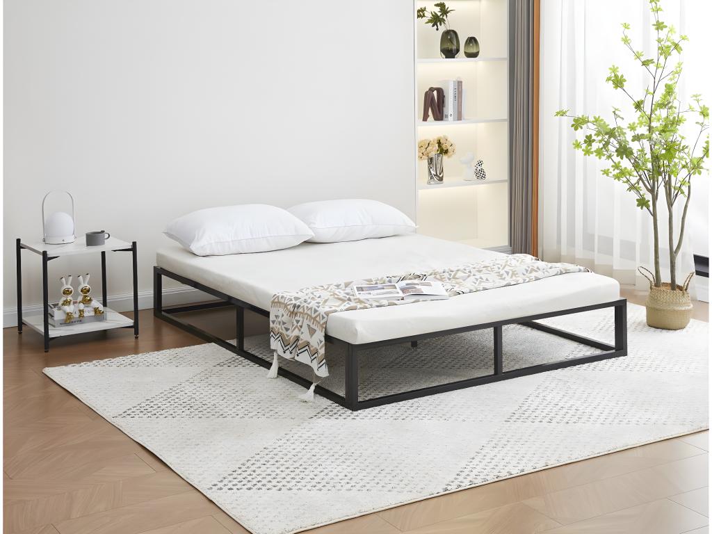 Metal Bed Frame, 140 x 190 cm