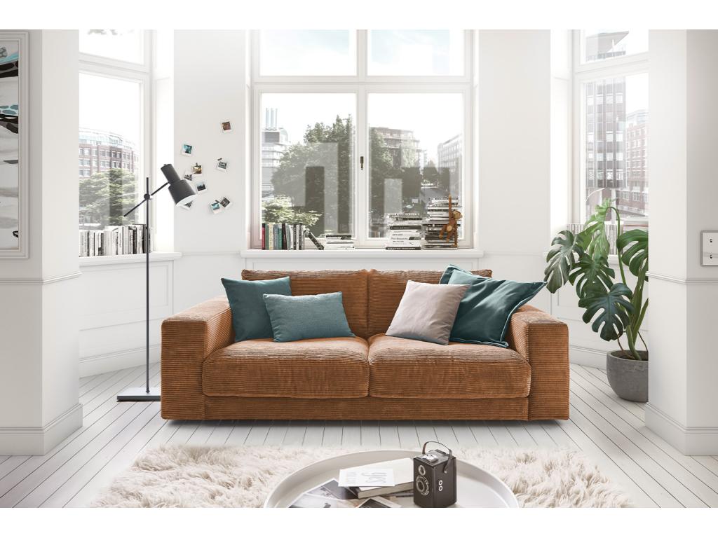 Brown Velvet Sofa - dlz1766578819734