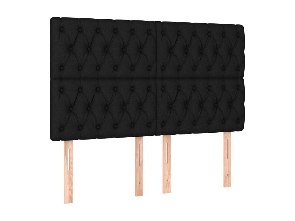 Black Fabric Mattress, 160 x 200 cm