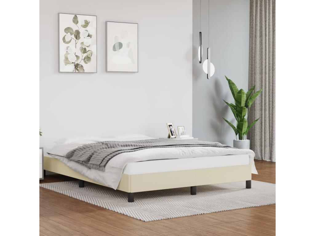 Faux Leather Bed Frame, 140 x 200 cm