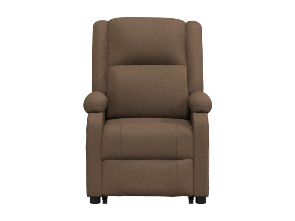 Brown Fabric Accent Chair