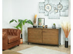 Beige Oak Wood Sideboard