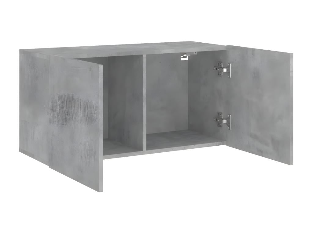 Gray TV Stand, 80 x 30 x 41 cm