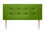 Green Faux Leather Bed, 150 x 115 cm