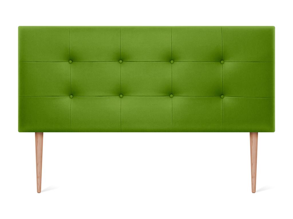 Green Faux Leather Bed, 150 x 115 cm