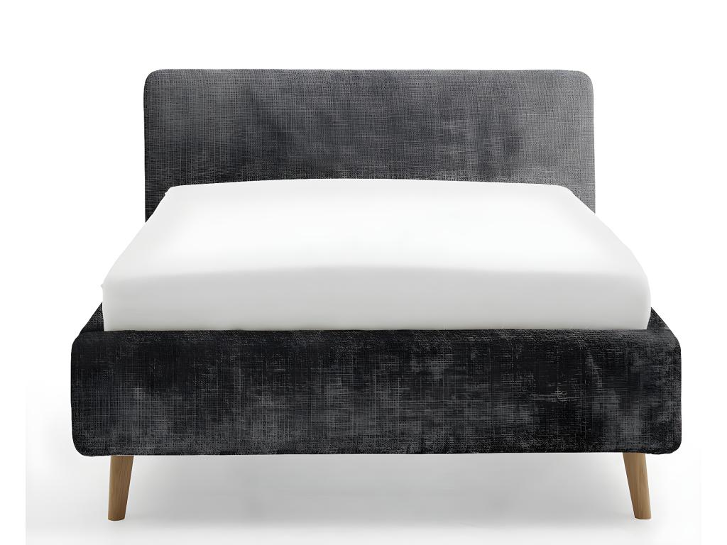 Anthracite Bed, 140 x 200 cm