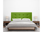 Green Faux Leather Bed, 150 x 115 cm