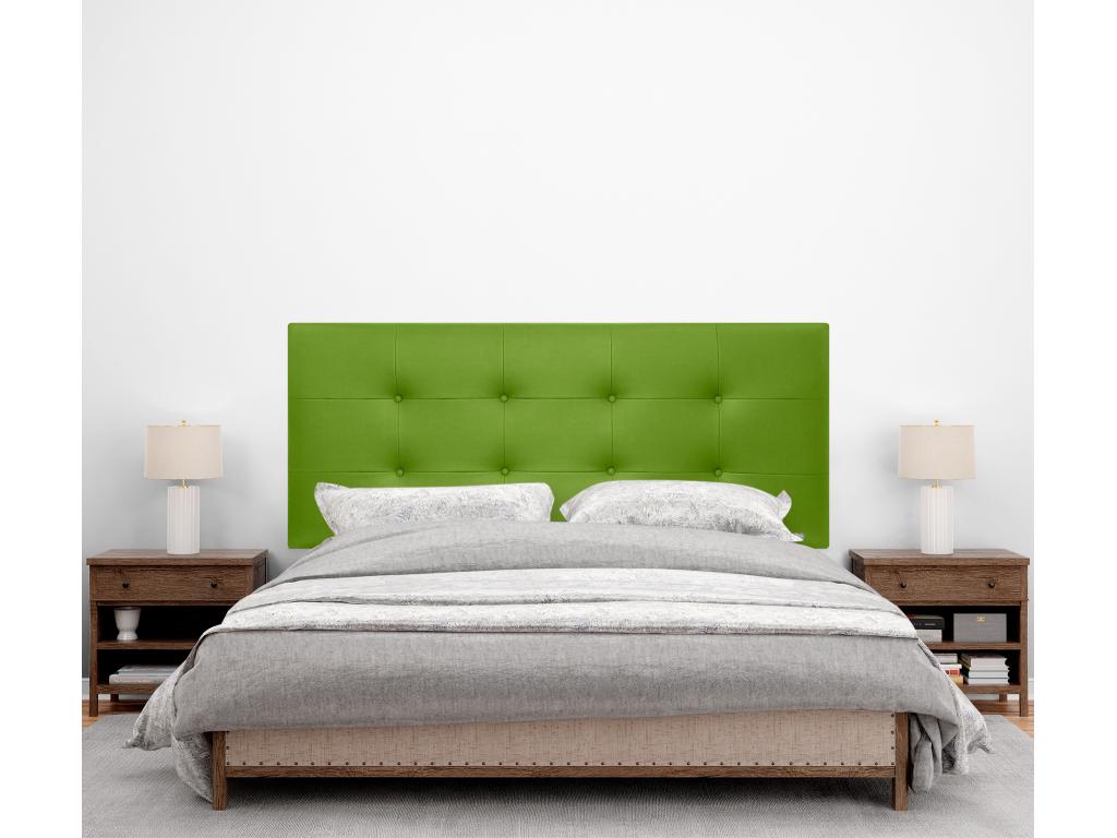 Green Faux Leather Bed, 150 x 115 cm