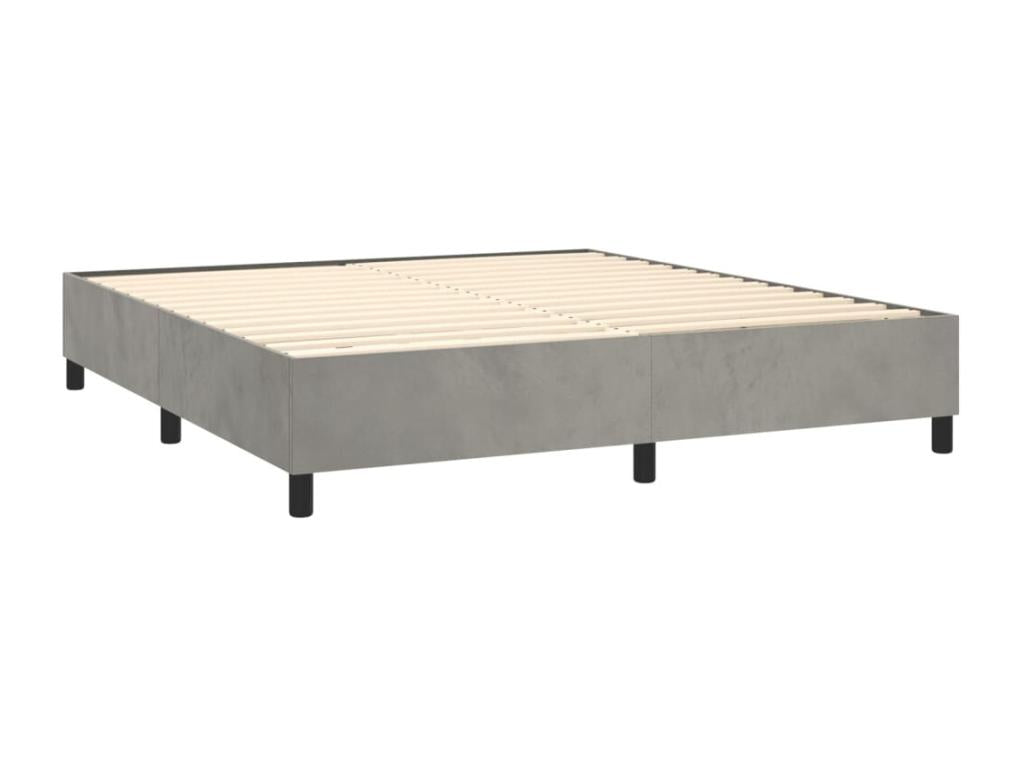 Gray Velvet Mattress, 160 x 200 cm