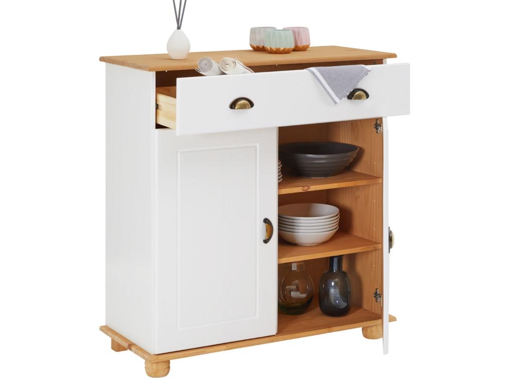 White Pine Wood Sideboard