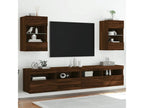 Brown Oak Wood TV Stand, 40 x 30 x 60.5 cm