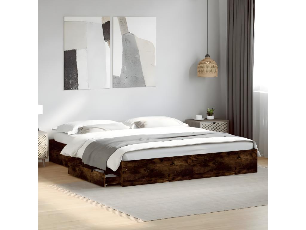 Brown Oak Wood Mattress, 200 x 200 cm