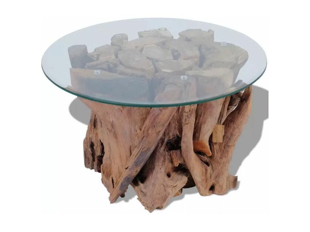 Natural Glass Coffee Table