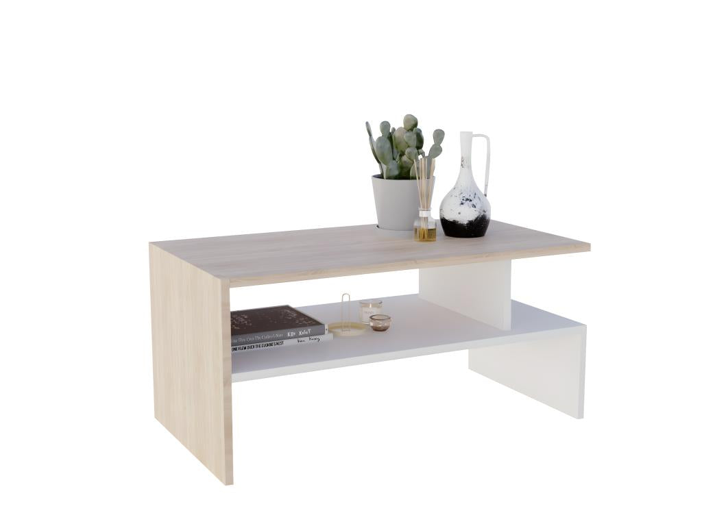 White Oak Wood Coffee Table