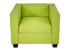 Green Leather Accent Chair