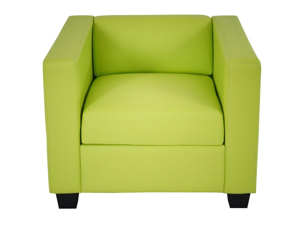 Green Leather Accent Chair