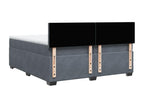 Gray Velvet Mattress, 200 x 200 cm