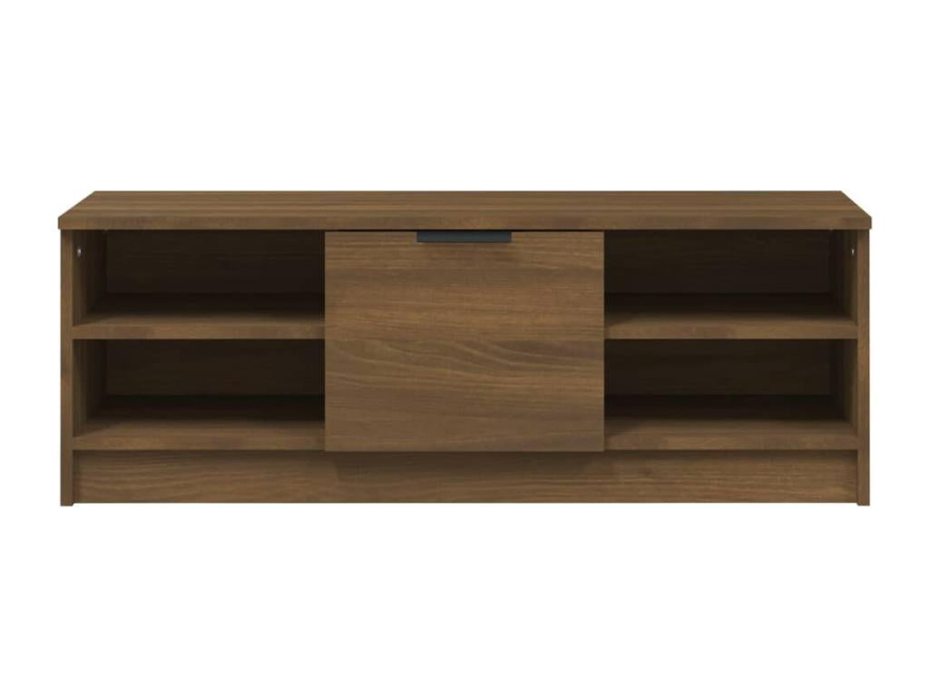 Brown Oak Wood TV Stand, 102 x 35.5 x 36.5 cm