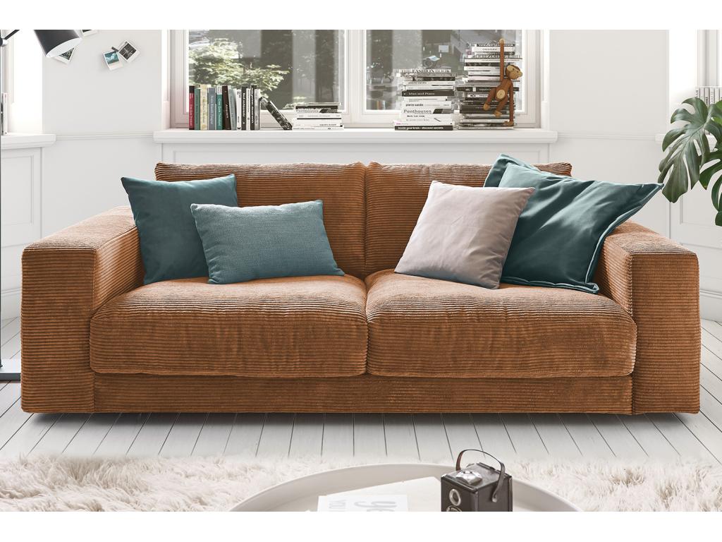 Brown Velvet Sofa - dlz1766578819734