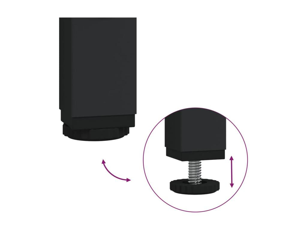 Black Coffee Table, 40 x 40 x 55 cm