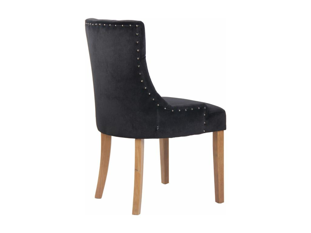 Black Velvet Chair