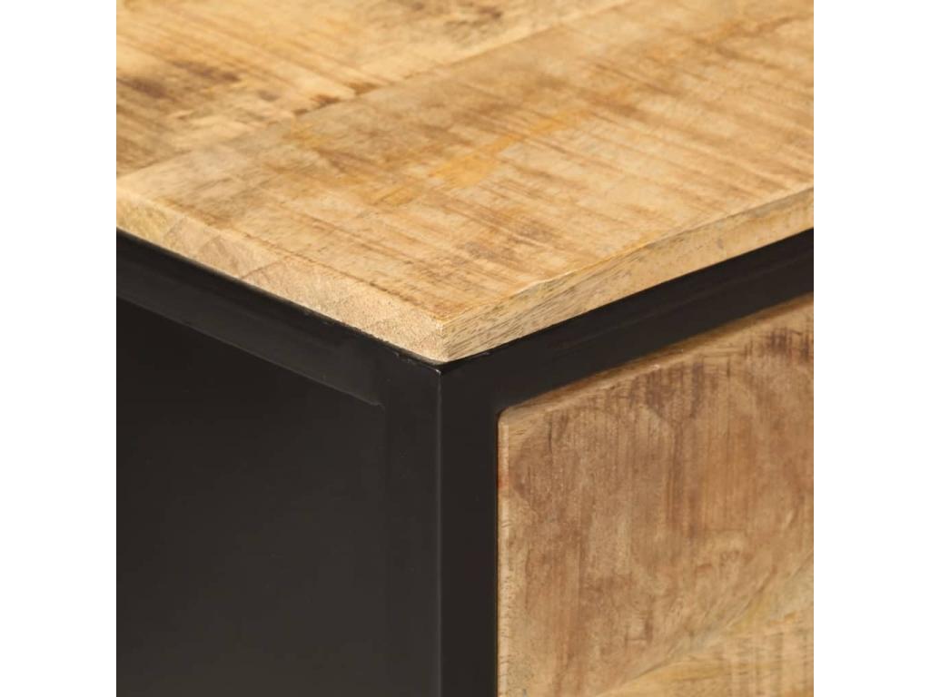Brown Solid Wood Table, 100 x 35 x 76 cm