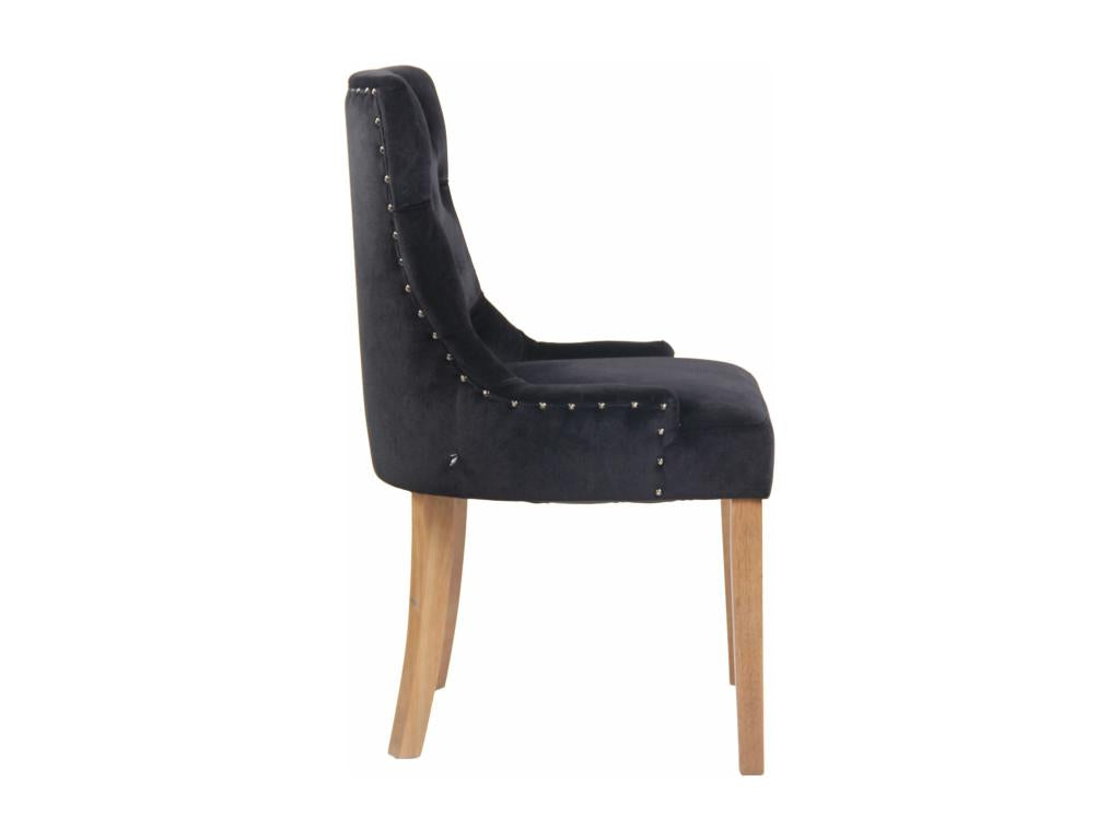 Black Velvet Chair