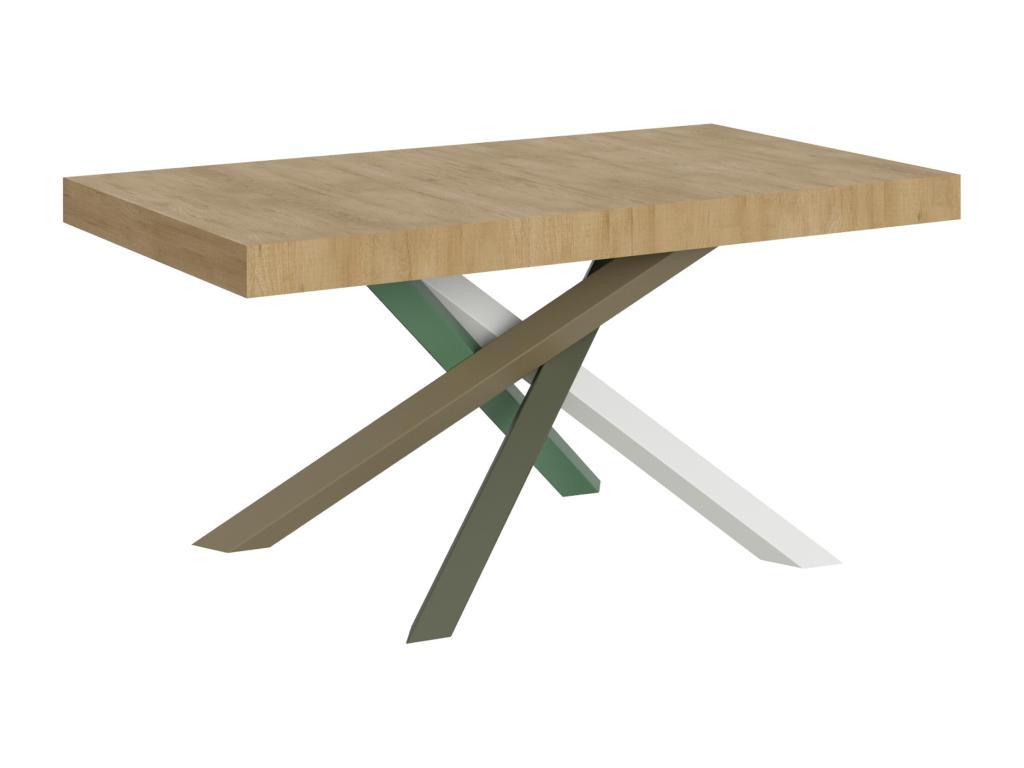 Natural Oak Wood Table, 90 x 160 cm