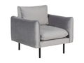 Gray Velvet Accent Chair