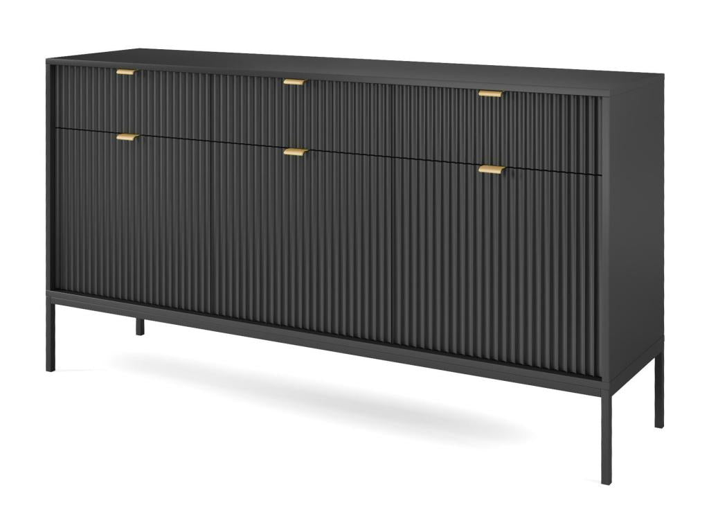 Black Sideboard, 154 x 39 x 83 cm