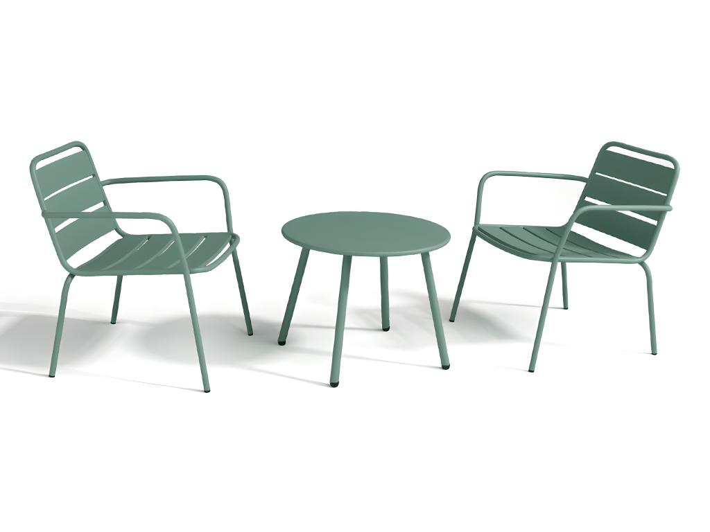 Green Metal Side Table