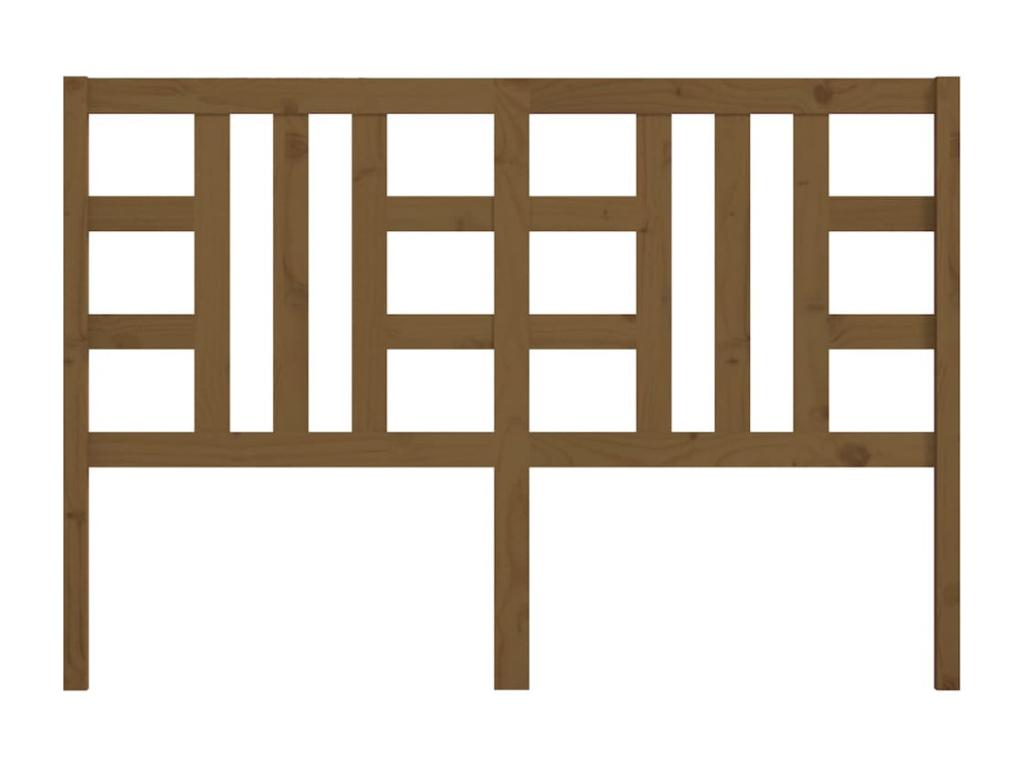 Brown Solid Wood Bed, 146 x 4 x 100 cm