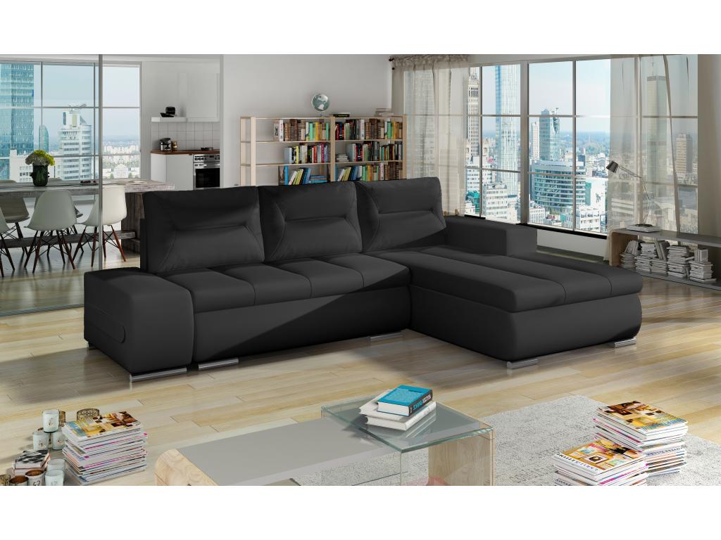 Black Leather Sofa Bed