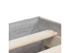Gray Bed Frame, 120 x 200 cm