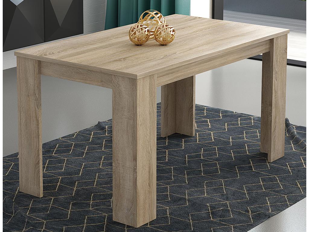 Natural Oak Wood Dining Table