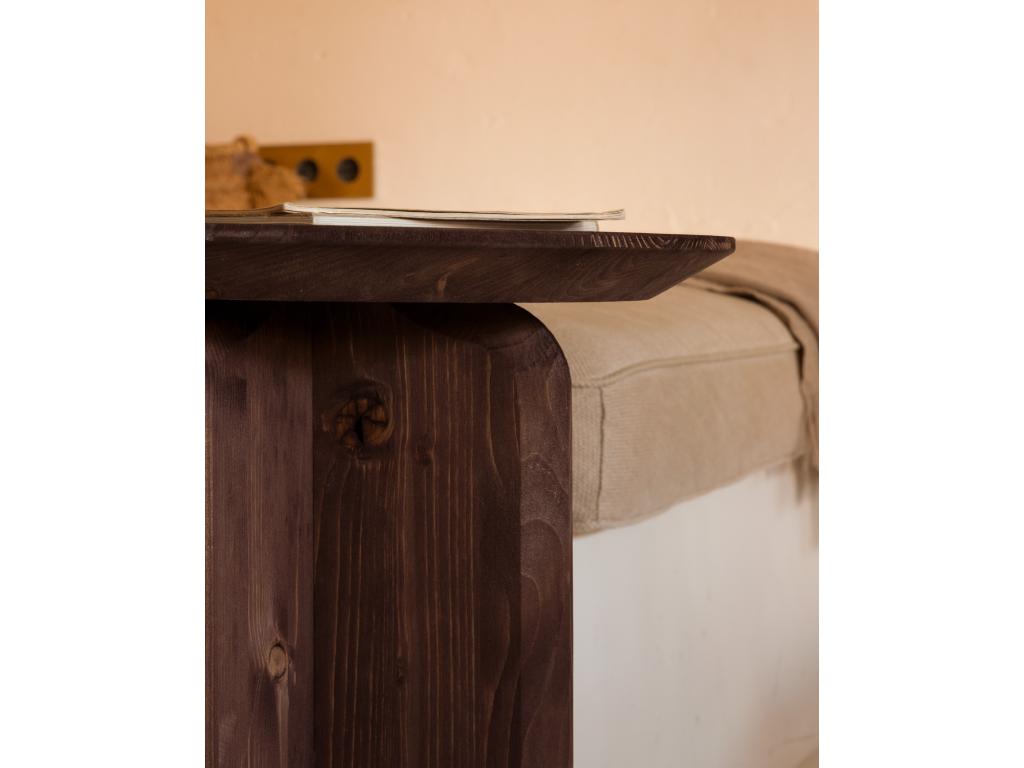 Brown Side Table, 50 x 45 cm