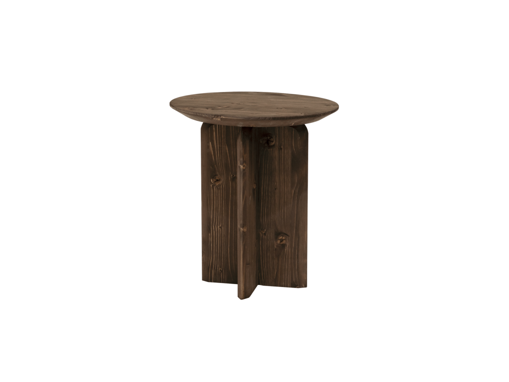 Brown Side Table, 50 x 45 cm