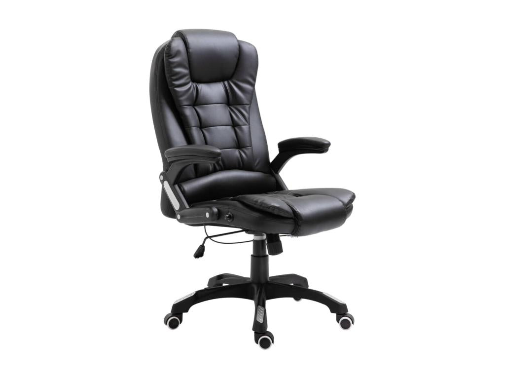 Black Faux Leather Chair