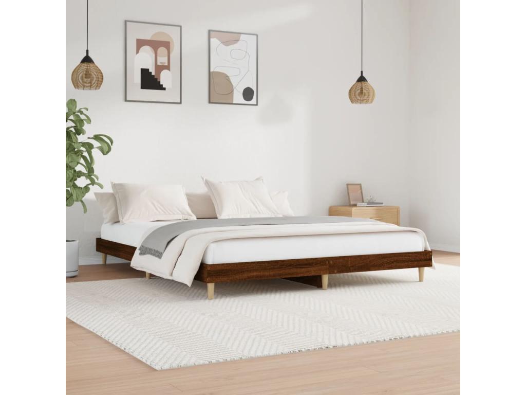 Brown Oak Wood Mattress, 150 x 200 cm