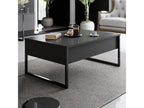 Anthracite Metal Coffee Table, 60 x 90 cm