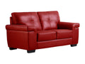 Red Leather Sofa