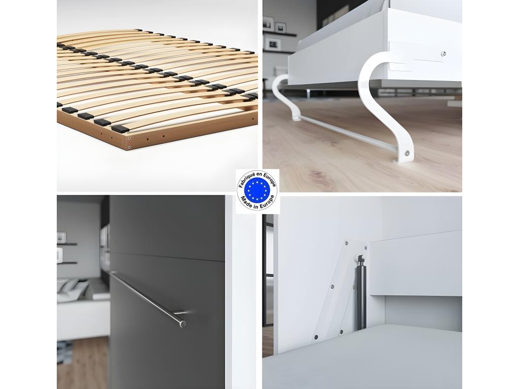 Gray Bed, 140 x 200 cm - dlz1766578971946