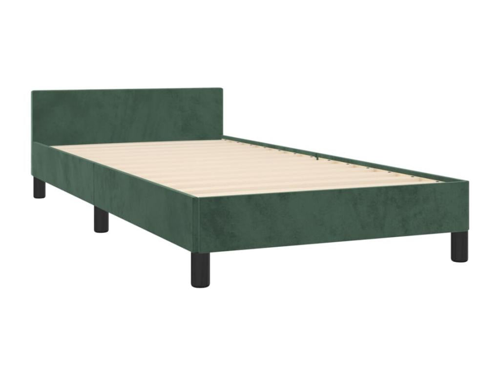 Green Velvet Mattress, 90 x 200 cm